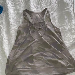 Hollister Army Print Tank Top